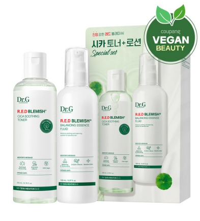 닥터지 레드 블레미쉬 시카 수딩 토너 200ml + 에센스 플루이드 150ml 세트